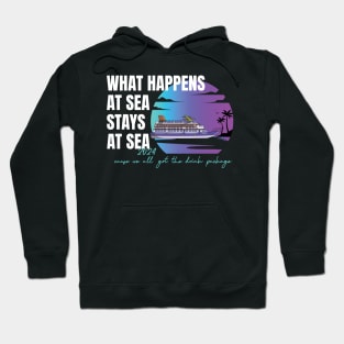 What Happens At Sea Family , Friends Cruise 2024 matching Hoodie